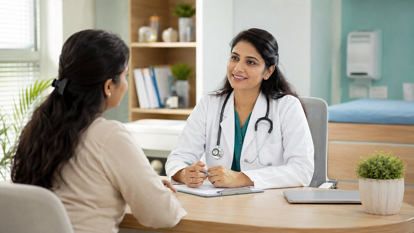 Doctor providing care in a modern local clinic
